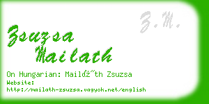 zsuzsa mailath business card